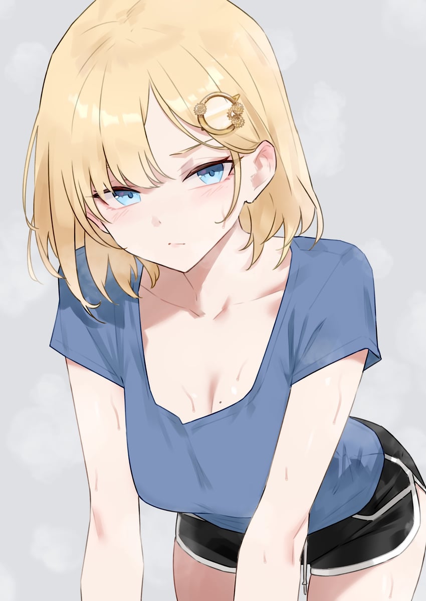 watson amelia (hololive and 1 more) drawn by bluefield