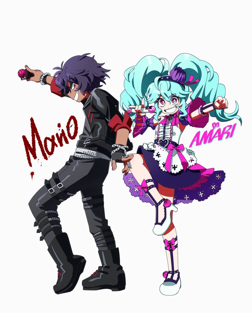 katasumi amari and mario (pretty series and 2 more) drawn by lau_(laustar30)