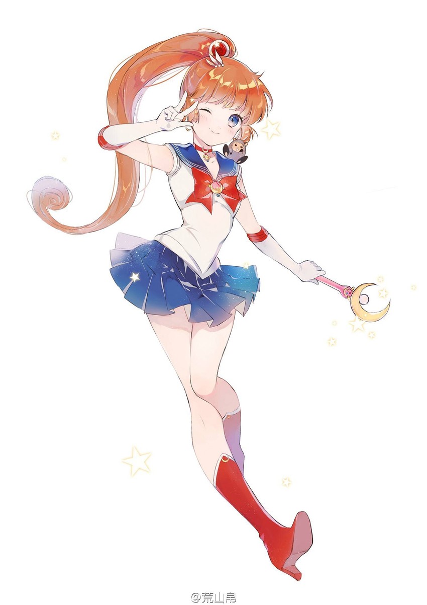 sailor moon, saint tail, haneoka meimi, and ruby (bishoujo senshi sailor moon and 1 more) drawn by alicesakura