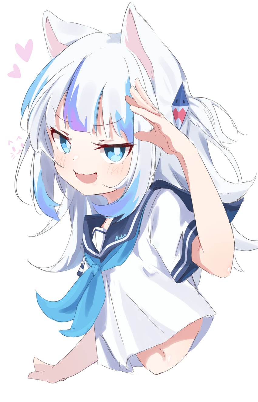 gawr gura (hololive and 1 more) drawn by wep16night