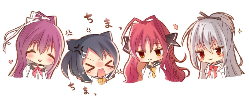 yarai miu, elena olegovna owen, mera azusa, and inamura rio (dracu-riot!) drawn by alice_in_0x0
