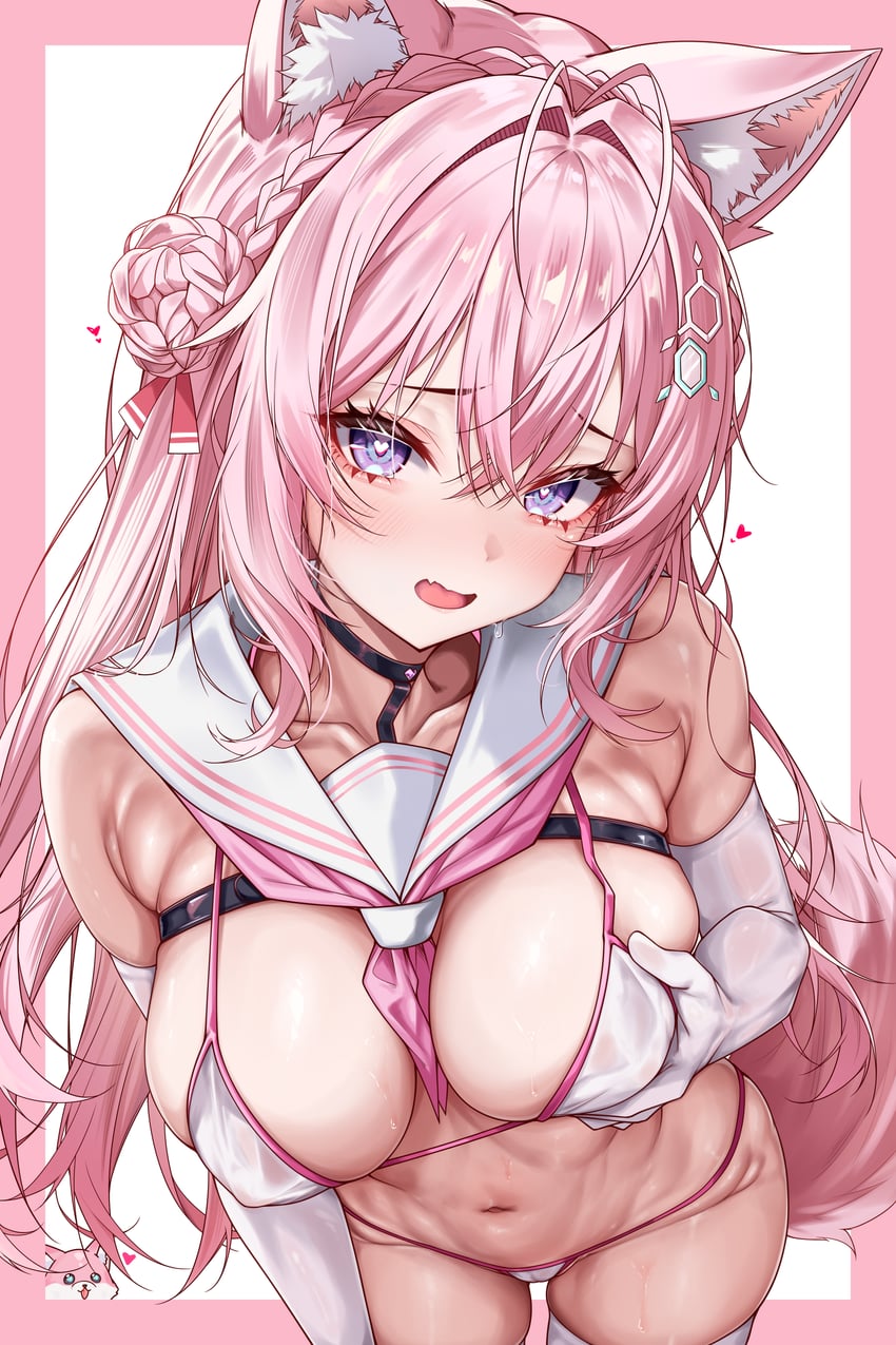 hakui koyori and kokoro (hololive) drawn by amaki_daisuke