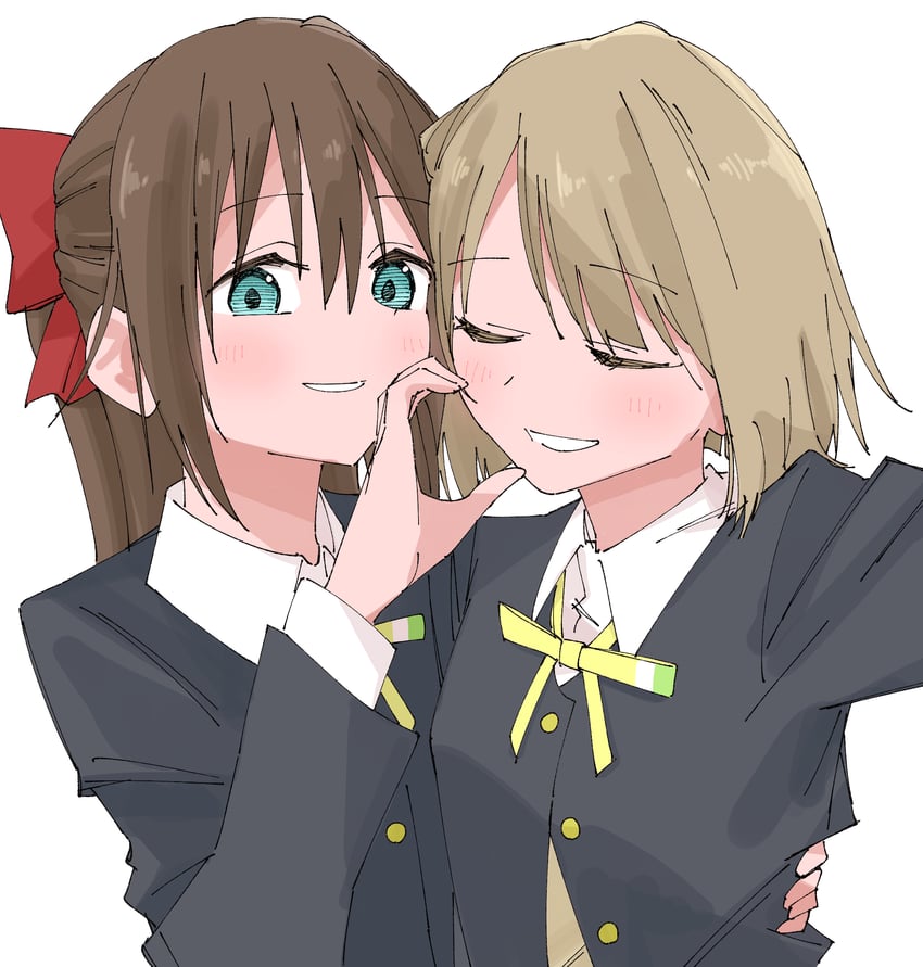 osaka shizuku and nakasu kasumi (love live! and 1 more) drawn by haruruhaharur