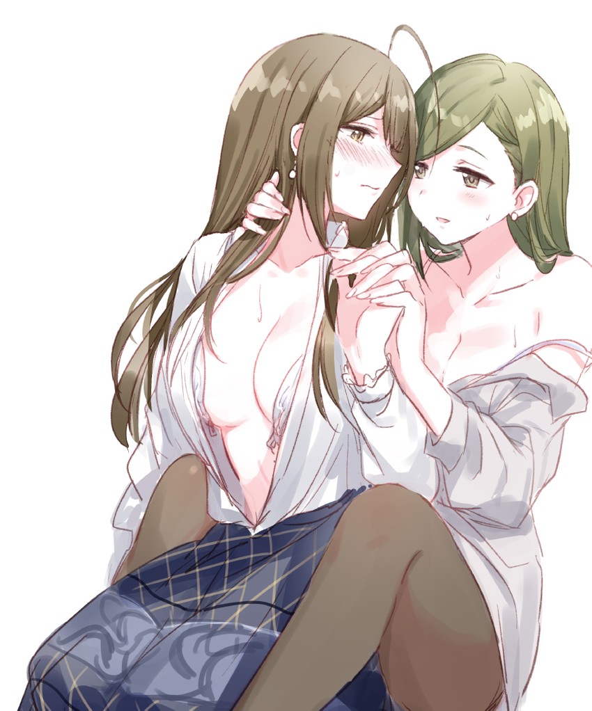 kuwayama chiyuki and nanakusa hazuki (idolmaster and 1 more) drawn by romi_(346_ura)