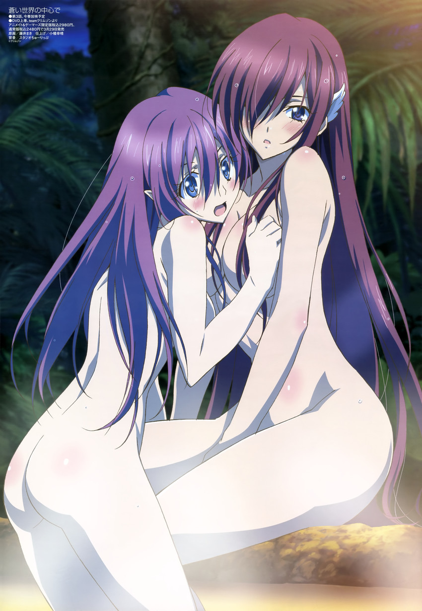 opal and nel (megami magazine and 1 more) drawn by fujii_maki