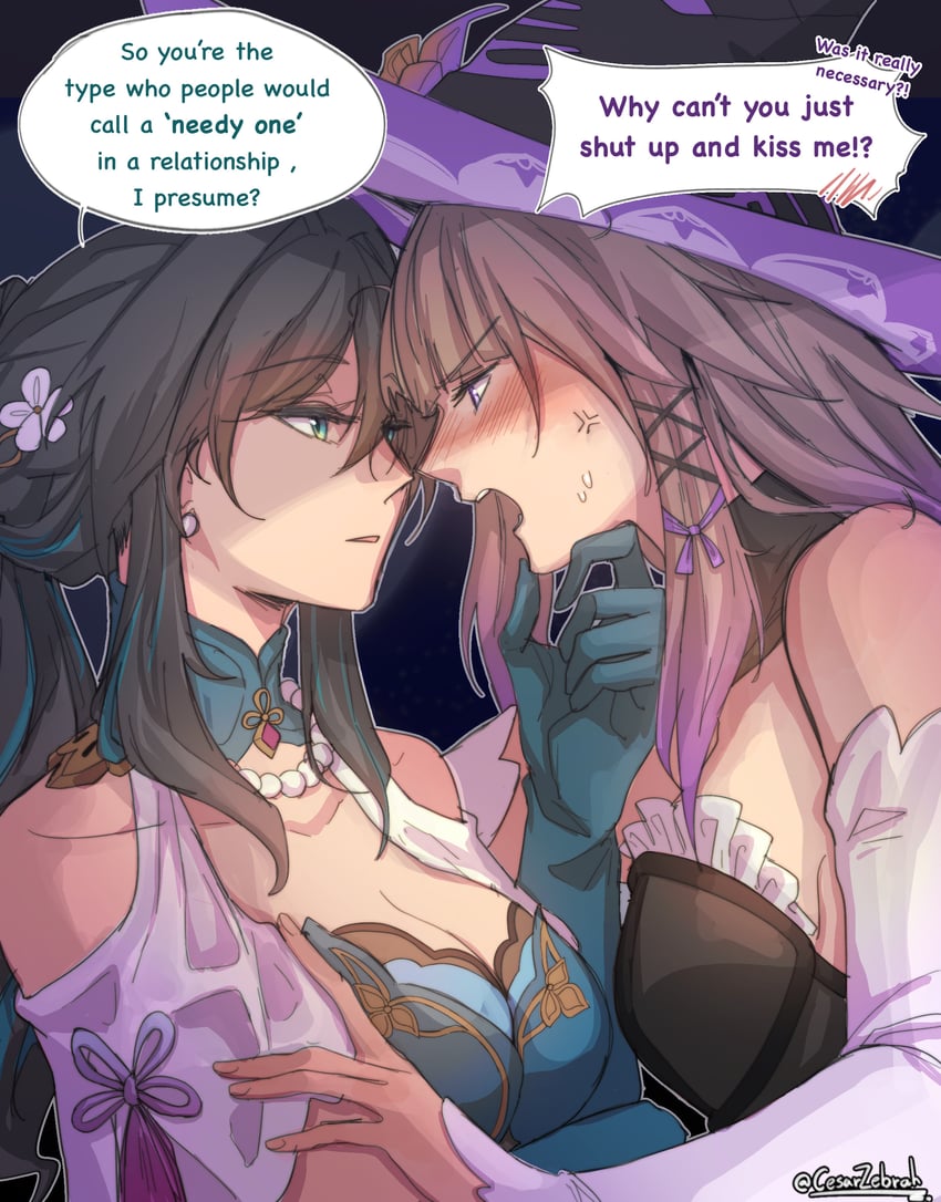 herta, the herta, and ruan mei (honkai and 1 more) drawn by cesar_zebrah