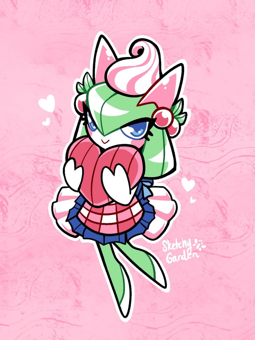 kirlia (original and 1 more) drawn by sketchygarden