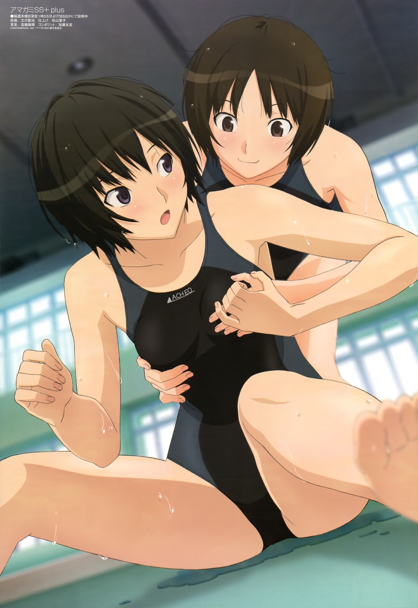 nanasaki ai and tachibana miya (megami magazine and 1 more) drawn by tachikawa_seiji