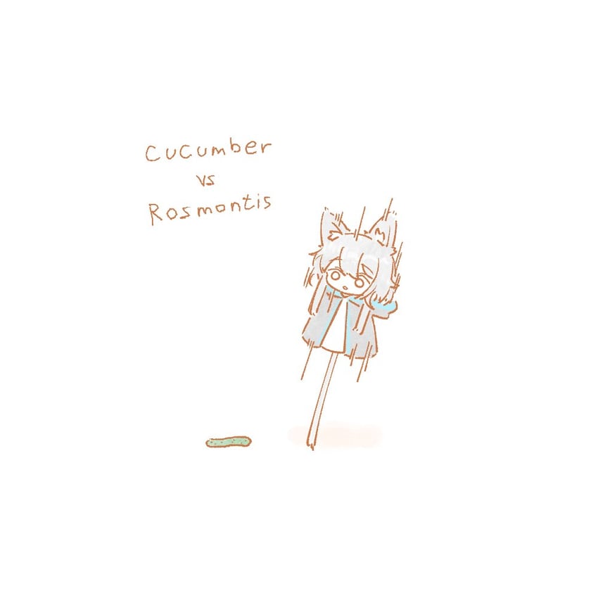 rosmontis (arknights) drawn by yatagae_(yatuno_llc)