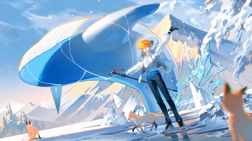 tartaglia (genshin impact) drawn by guaisanmu