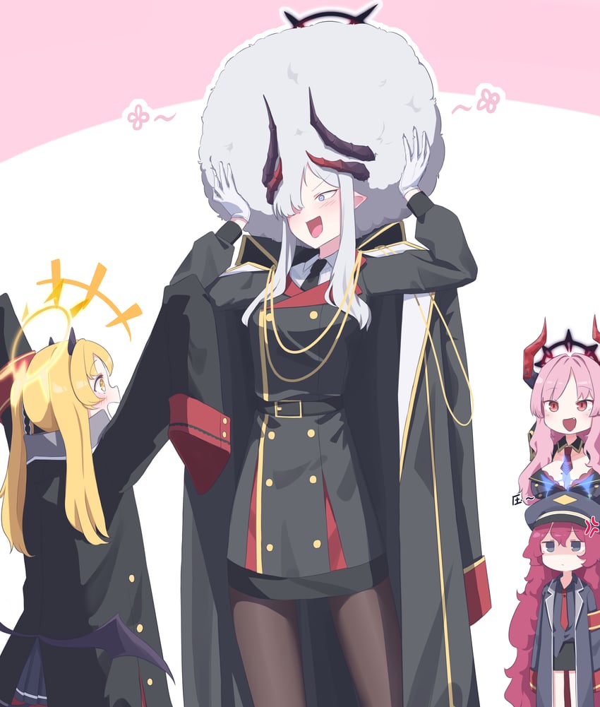 ibuki, iroha, satsuki, and makoto (blue archive) drawn by t-hou