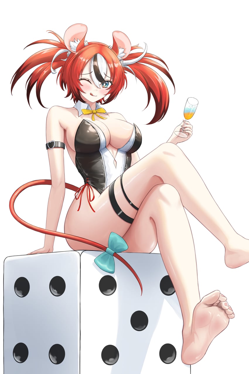 hakos baelz (hololive and 1 more) drawn by almonxtea