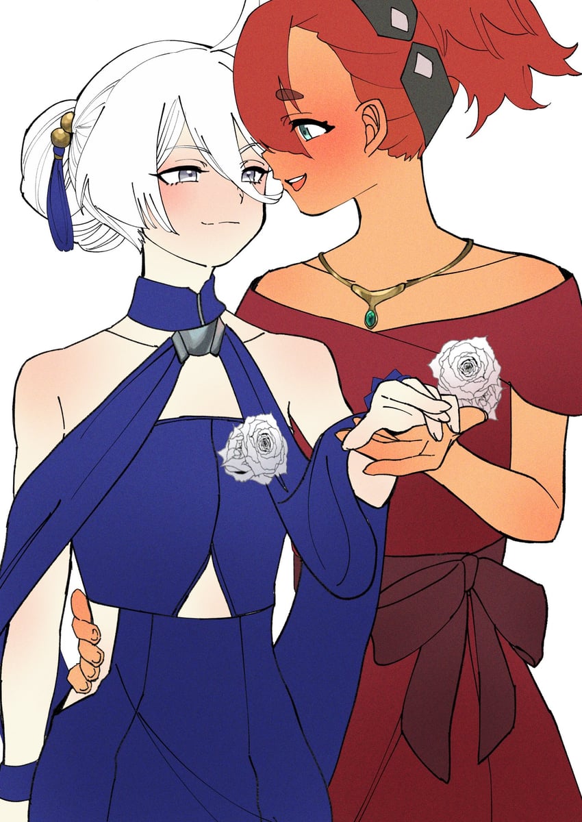 suletta mercury and miorine rembran (gundam and 1 more) drawn by sakurada_akira