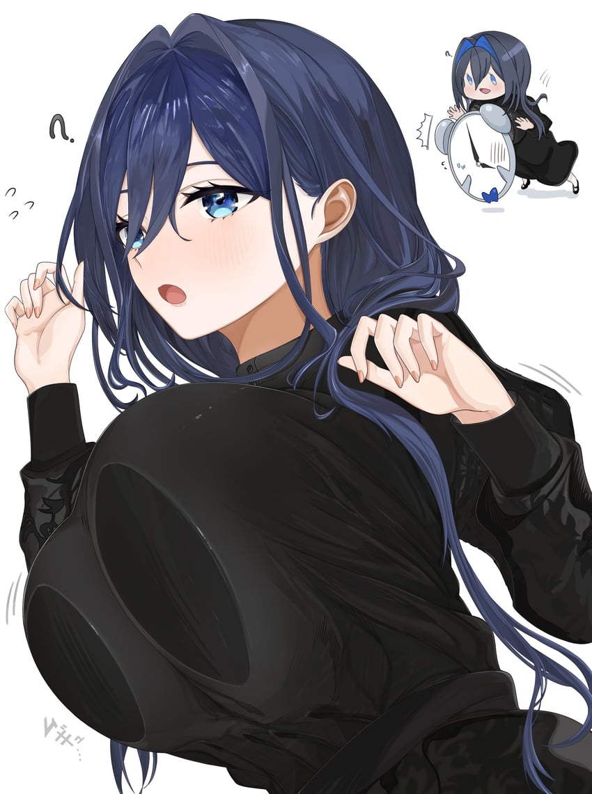 ouro kronii and kronie (hololive and 1 more) drawn by hyaui_kazuki