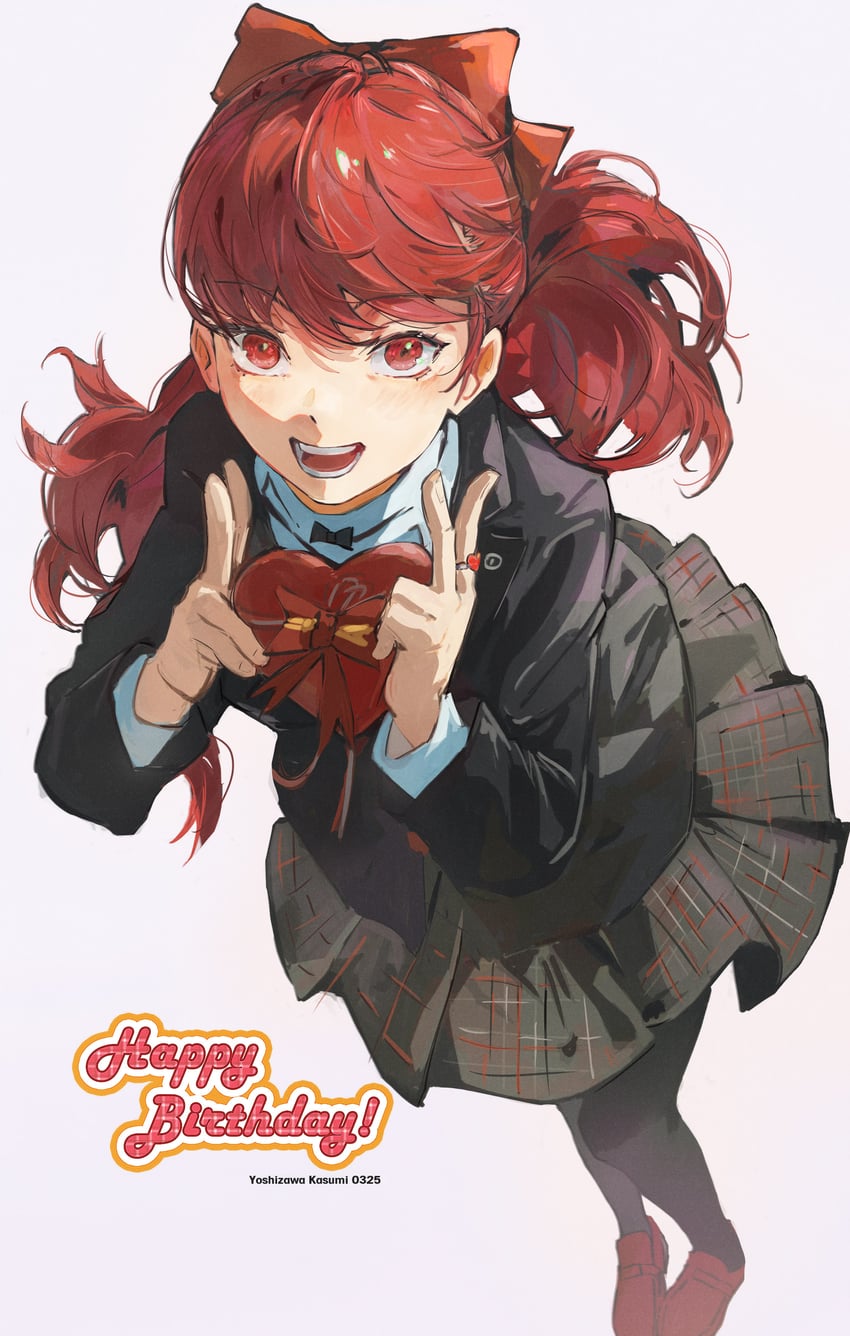 yoshizawa kasumi (persona and 2 more) drawn by ooc_(sylyaoh)
