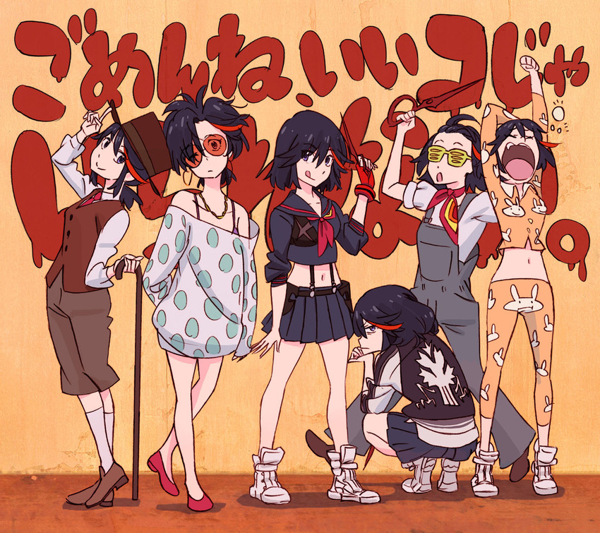 matoi ryuuko and senketsu (kill la kill) drawn by sushio