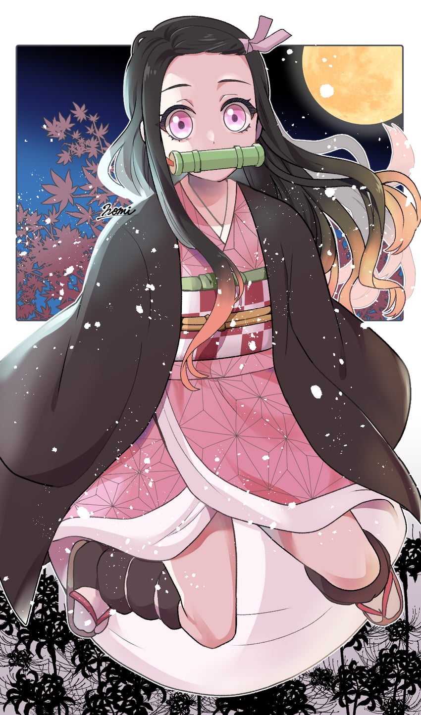 kamado nezuko (kimetsu no yaiba) drawn by nomi_(nomi_mi)