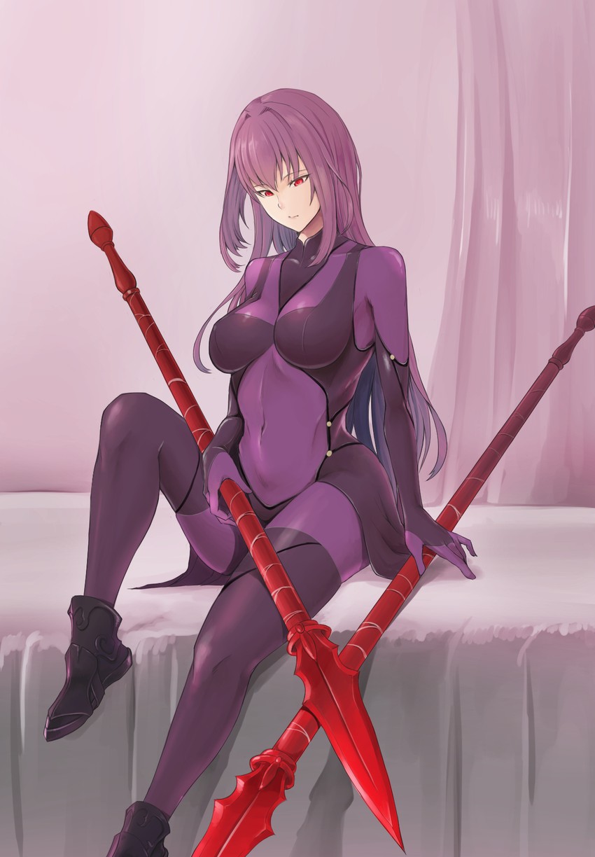 scathach (fate and 1 more) drawn by yuuge_ningen