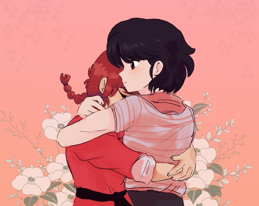 ranma-chan and tendou akane (ranma 1/2) drawn by plushkaiju