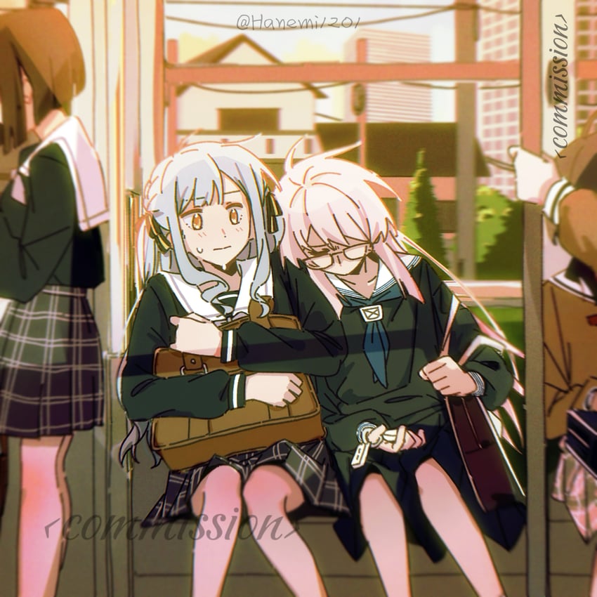 chihaya anon and togawa sakiko (bang dream! and 1 more) drawn by hanemi