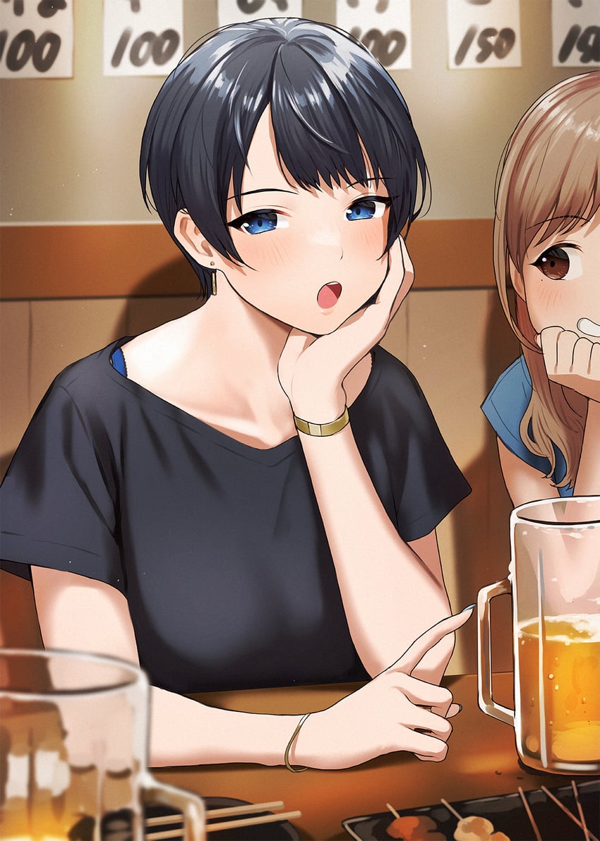 akaori umeka and kirito mihoko (kaisha no senpai akaori-san) drawn by doushimasho