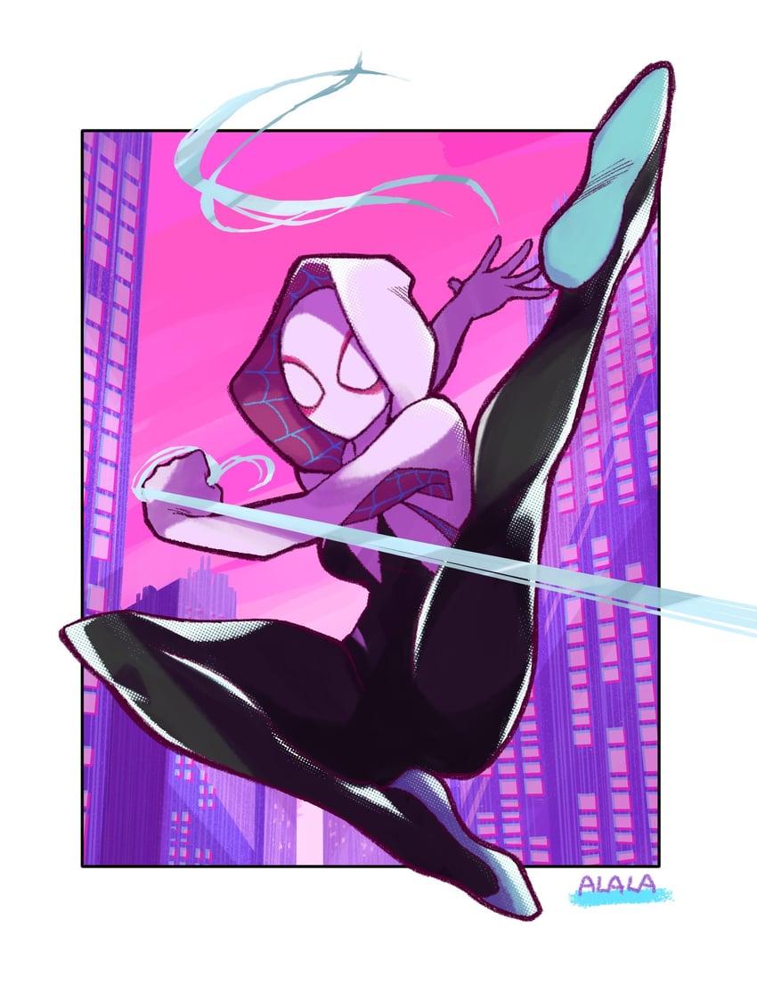 spider-gwen (marvel and 1 more) drawn by sushi_pizza_rrr
