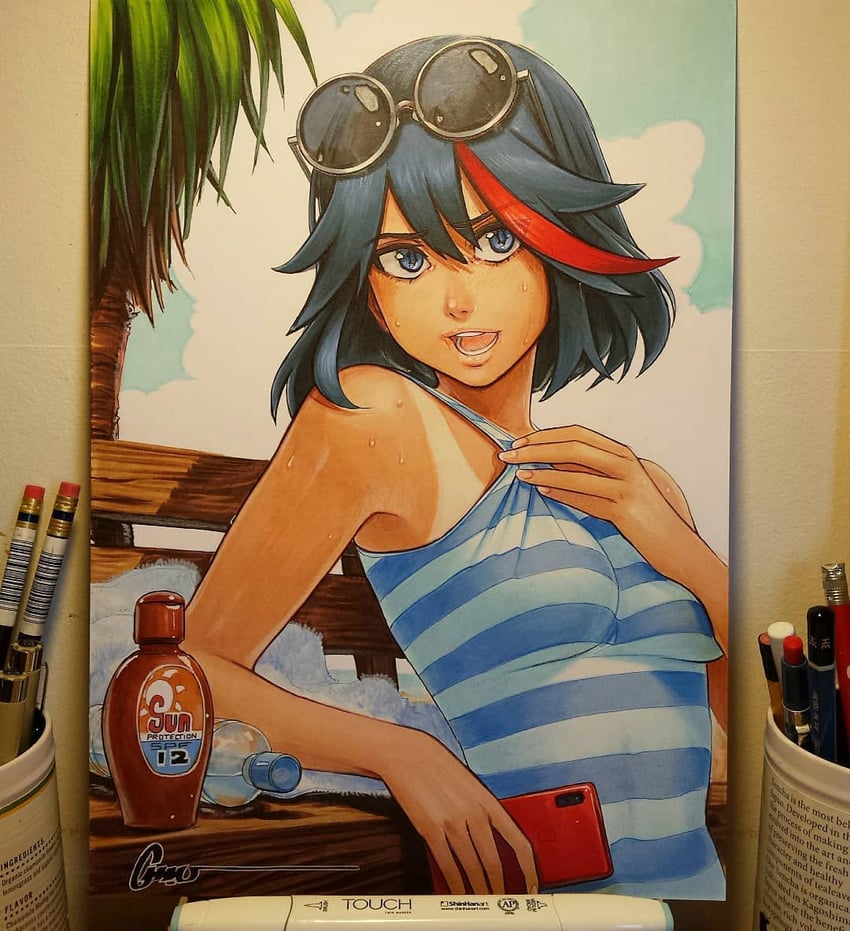 matoi ryuuko (kill la kill) drawn by omar_dogan