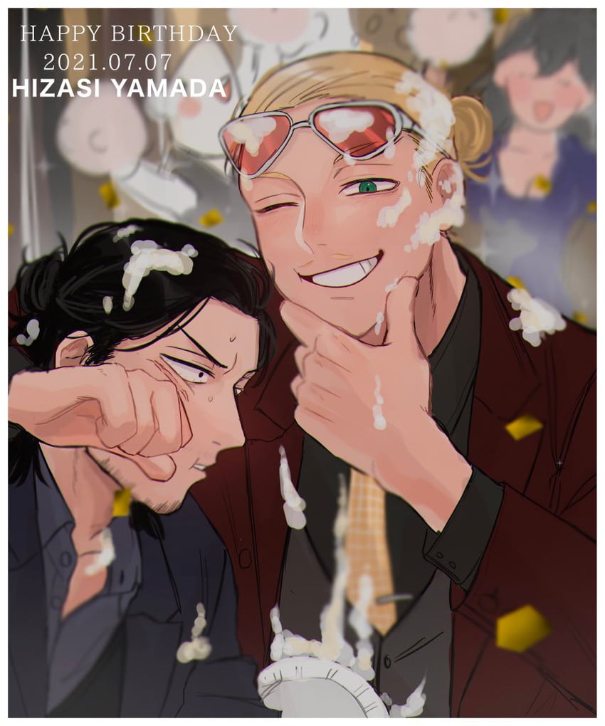aizawa shota and present mic (boku no hero academia) drawn by ton_(ton19130318)