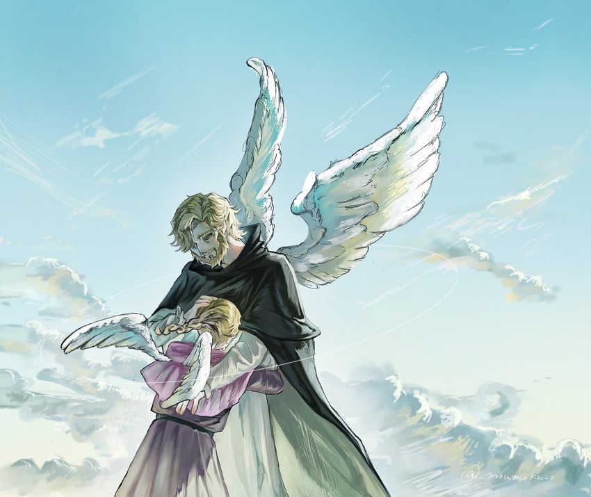 jolenta and nowak (chi.: chikyuu no undou ni tsuite) drawn by moumoku_o
