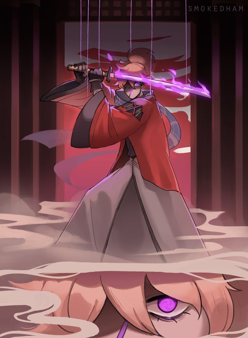 kazuha's friend (genshin impact) drawn by smokedham