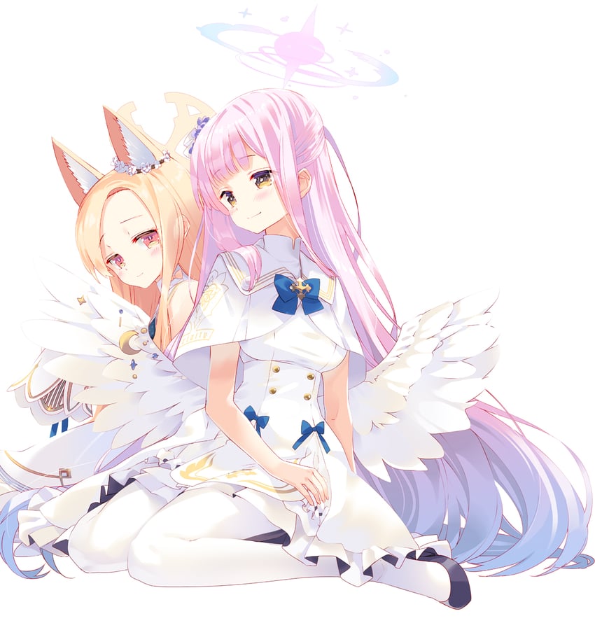 mika and seia (blue archive) drawn by arikawa_satoru