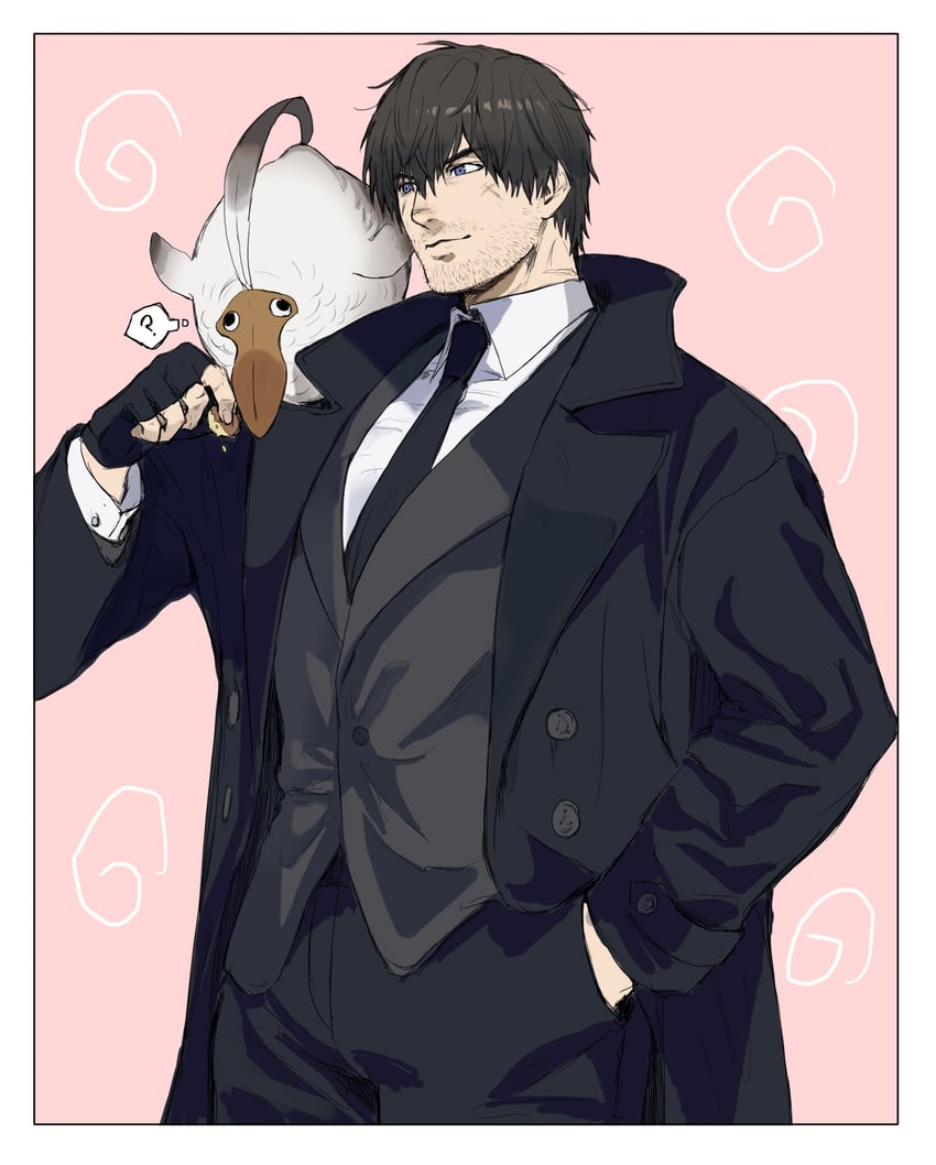 warrior of light and adventurer (final fantasy and 1 more) drawn by on_(isk1812)