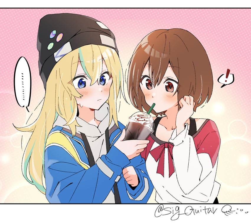 yamanouchi kano and kouzuki mahiru (yoru no kurage wa oyogenai) drawn by shigure_(sigre)