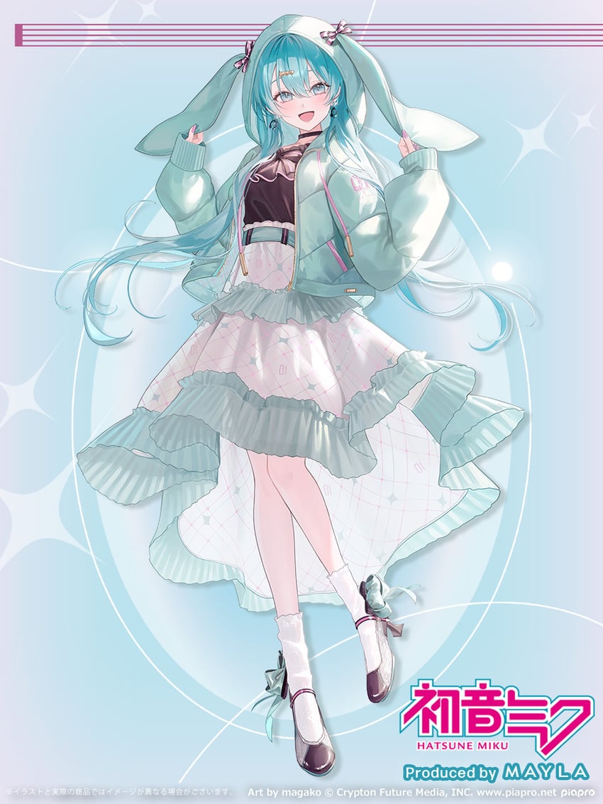 hatsune miku (vocaloid) drawn by magako