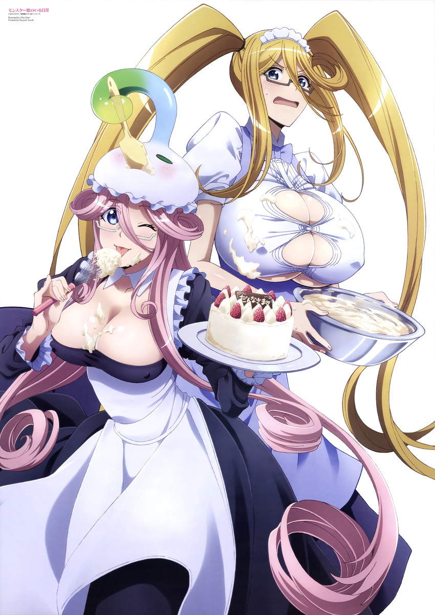 centorea shianus, suu, and meroune lorelei (monster musume no iru nichijou) drawn by saitou_chie