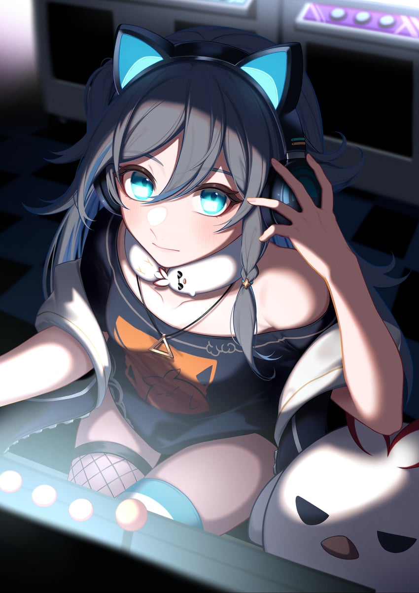 fu hua and jingwei (honkai and 1 more) drawn by yunomi_(yunomi_hs)
