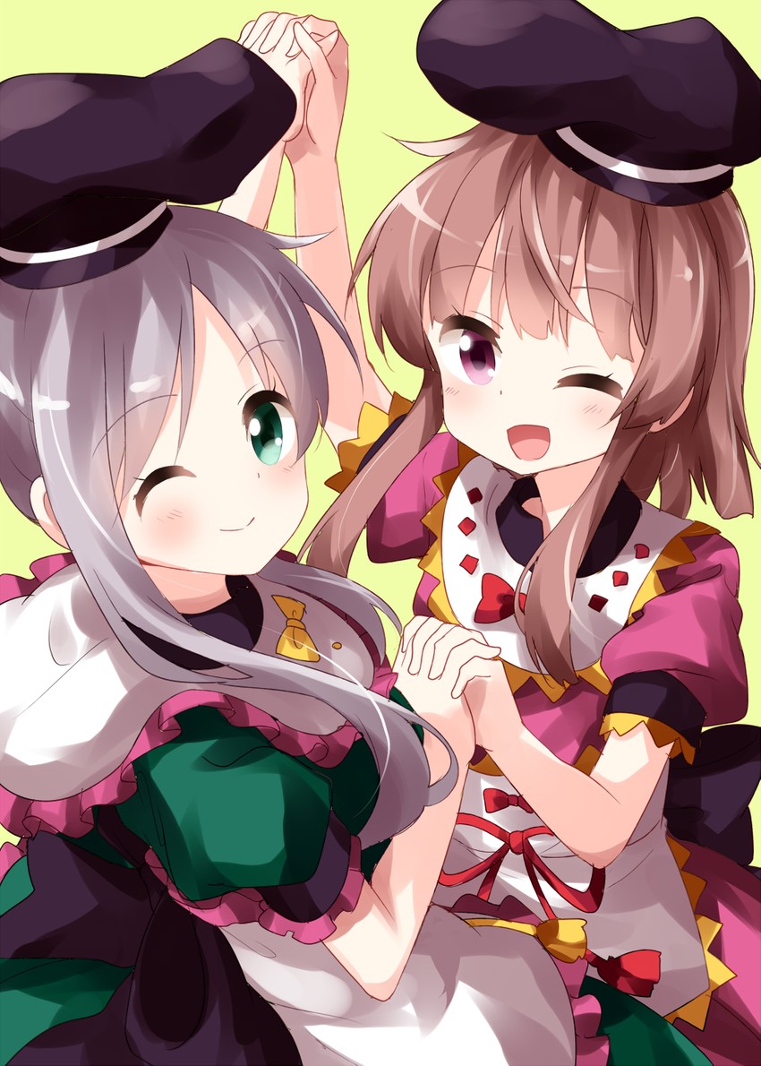 nishida satono and teireida mai (touhou) drawn by ruu_(tksymkw)