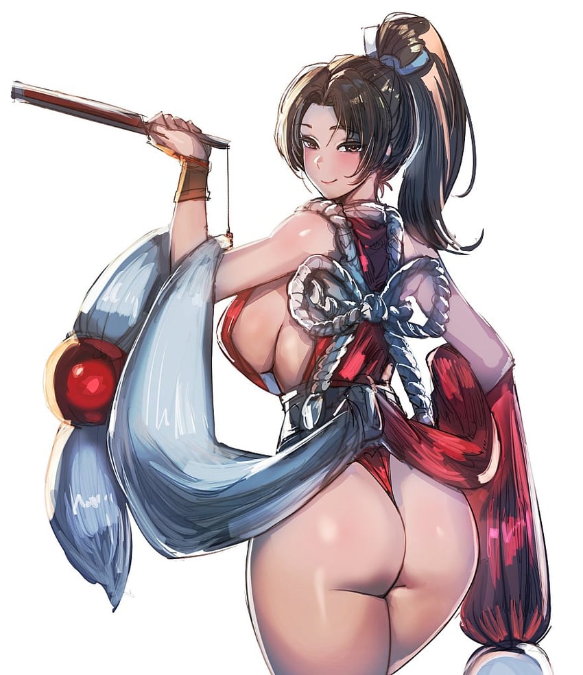 shiranui mai (the king of fighters and 1 more) drawn by bow_(bhp)