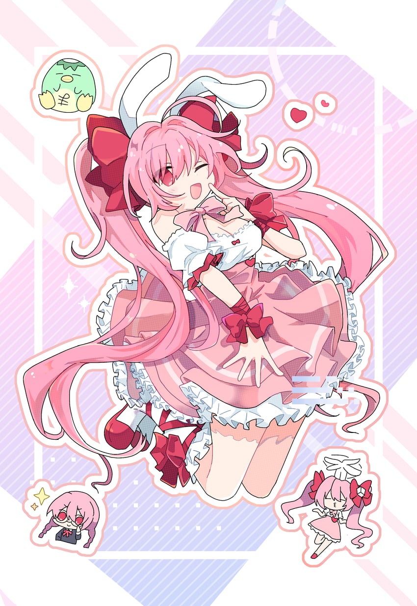 usada hikaru and majin gappa (di gi charat) drawn by sakana_nosuke