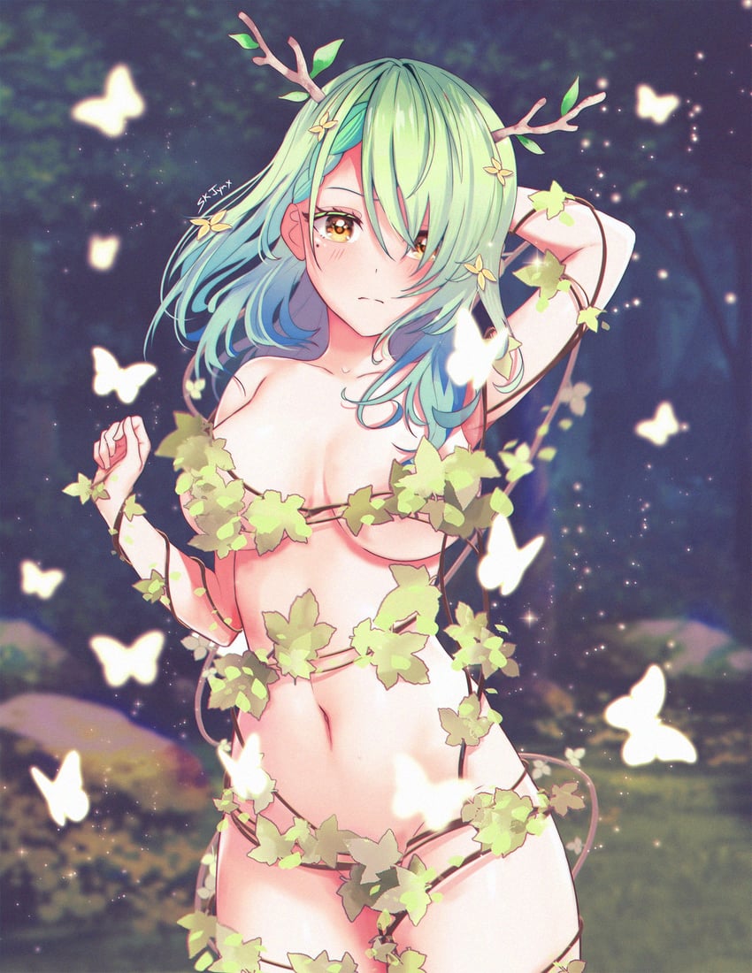 ceres fauna (hololive and 1 more) drawn by sk_jynx