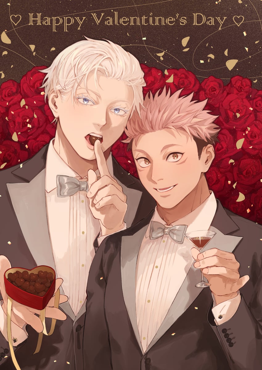 gojou satoru and itadori yuuji (jujutsu kaisen) drawn by ccccc_(jpn_m0)