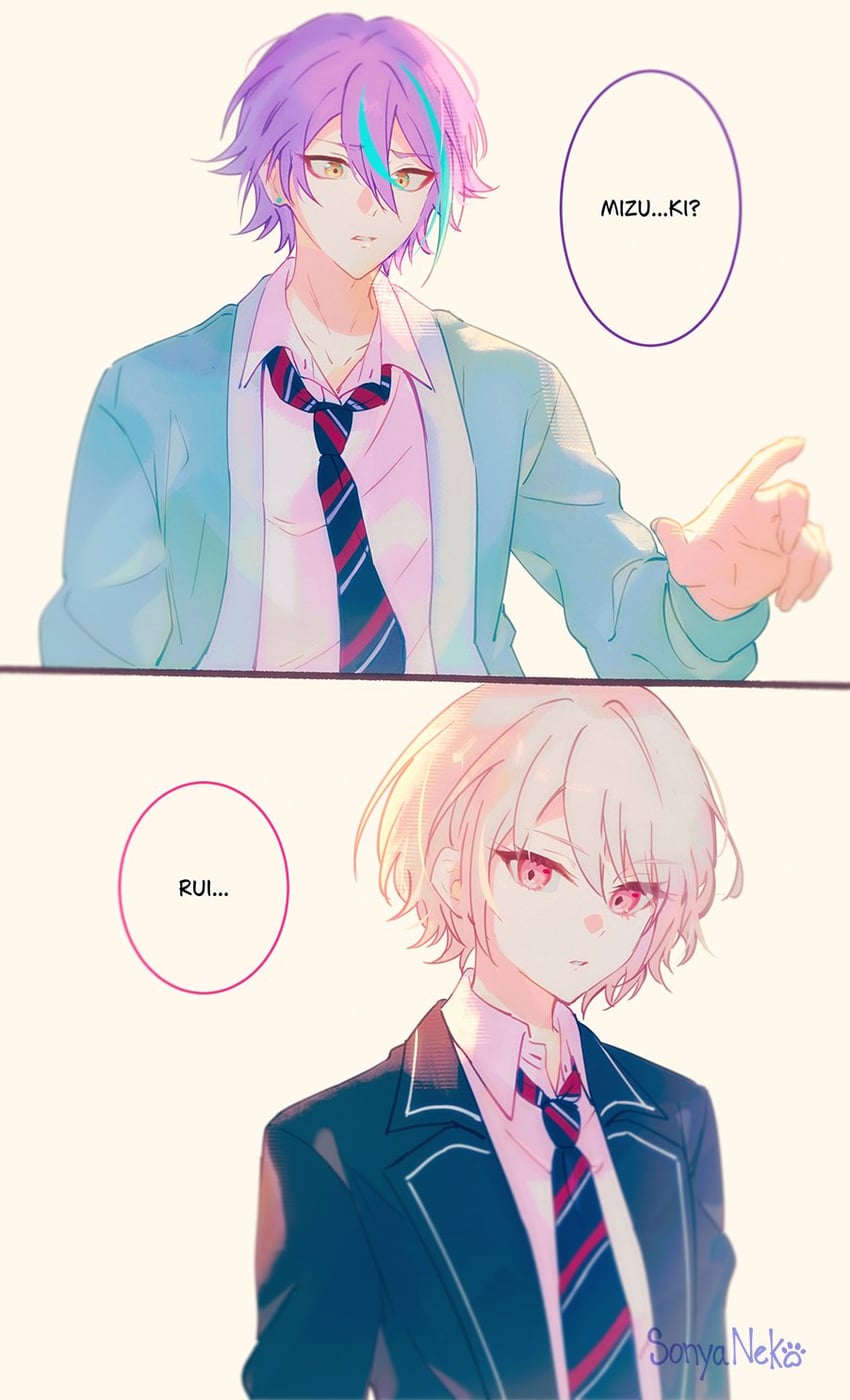 akiyama mizuki and kamishiro rui (project sekai) drawn by sonyaneko