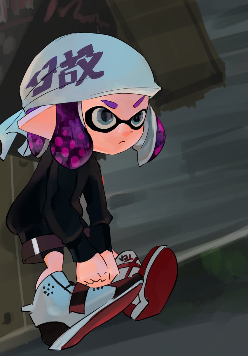 inkling player character and inkling girl (splatoon) drawn by koike3582