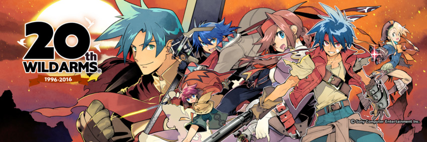 virginia maxwell, rody roughnight, ashley winchester, clarissa arwin, dean stark, and 1 more (wild arms and 6 more) drawn by sasaki_tomomi