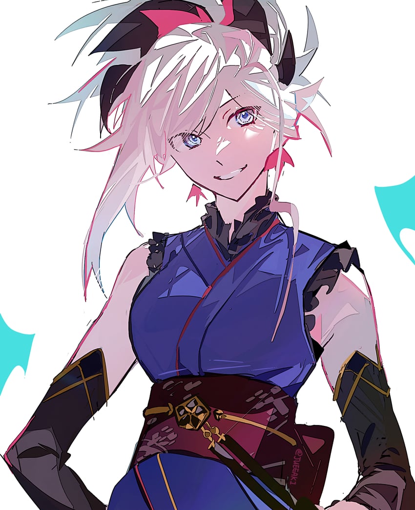 miyamoto musashi (fate and 1 more) drawn by eeju