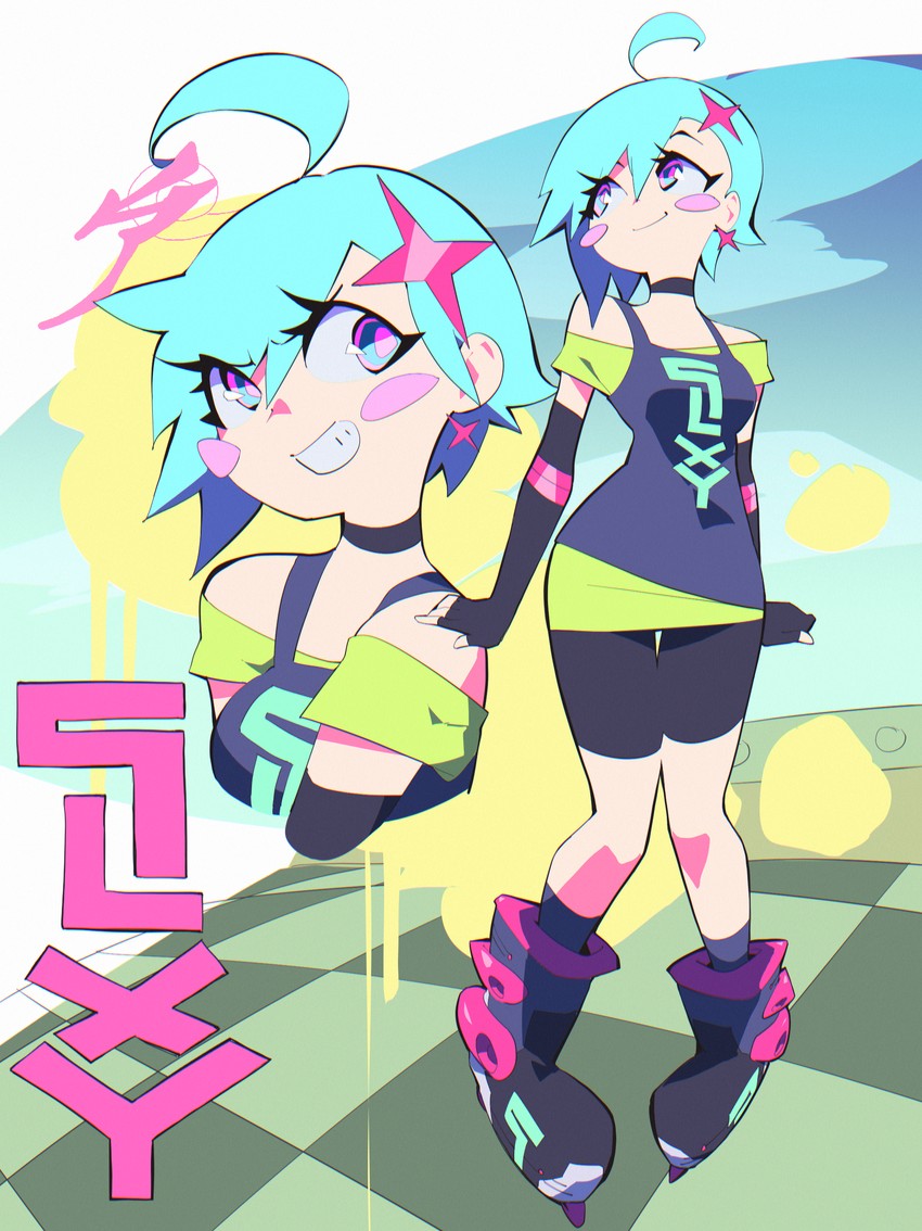 space girl (jet set radio and 1 more) drawn by aetherion