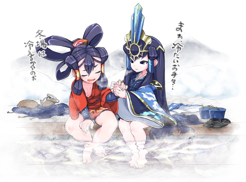 sakuna-hime and kokorowa-hime (tensui no sakuna-hime) drawn by up_(mmmmmmmmss)