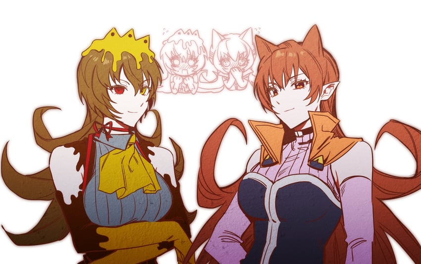 azazel ameri and hoemii (kimi ga shine and 1 more) drawn by saesoon_dobby