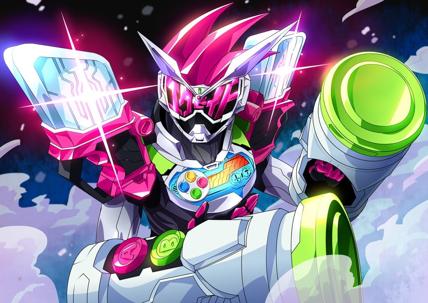 kamen rider zi-o and kamen rider ex-aid (kamen rider and 2 more) drawn by otokamu