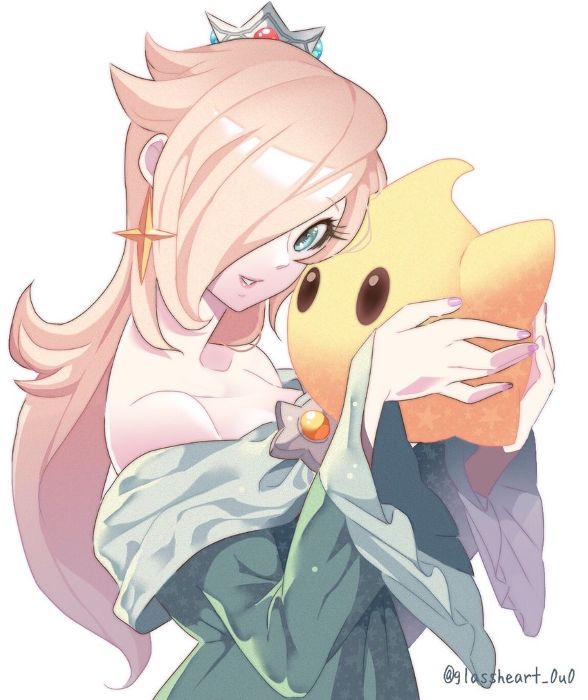 rosalina and luma (mario and 1 more) drawn by hoshikuzu_pan